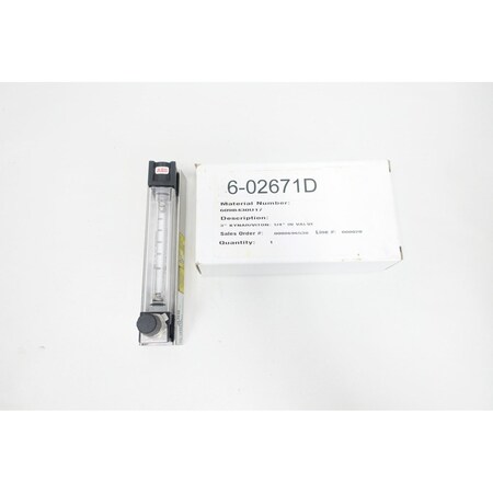 Abb 0-580Cc/Min 1/4In Npt Variable Area Flow Meter 10A6100